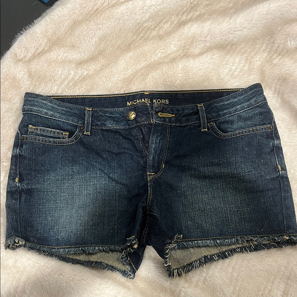 Michael Kors Dark Blue Jean Shorts